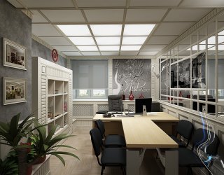 Проекты » Коммерческие помещения » Дизайн проект офиса 3